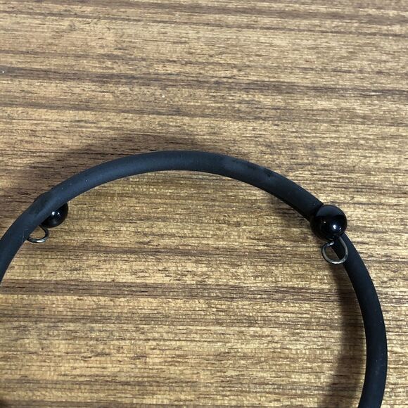 Evil Eye Memory Wire Bracelet Rope Unisex, Green and Black New Beaded Boho - Picture 3 of 5